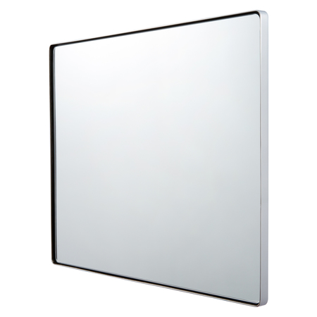 Varaluz Kye 30X24 Rounded Rectangular Wall Mirror - Polished Nickel 407A02PN